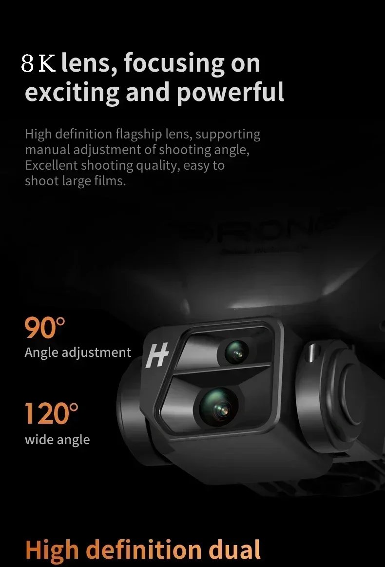 KY102 Drone 8K Professional Dual Camera Brushless Quadcopter Obstacle Avoidance Optical Flow Aerial Drone RC 10000M
